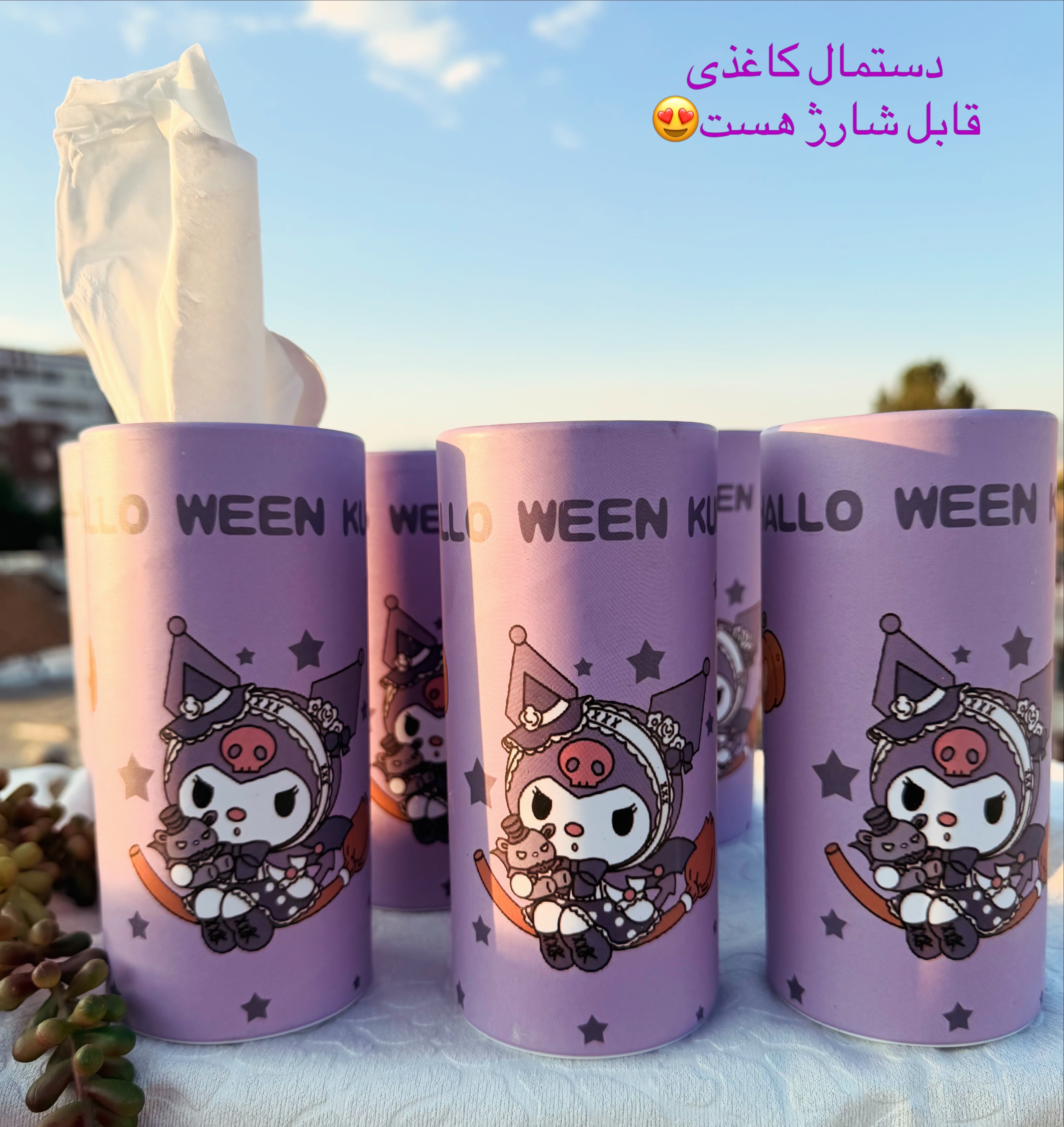 دستمال کاغذی رومیزی طرح کرومی