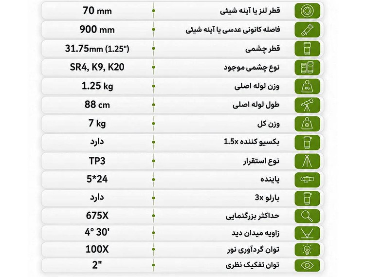 تلسکوپ CRG709006 | مدل 70/900